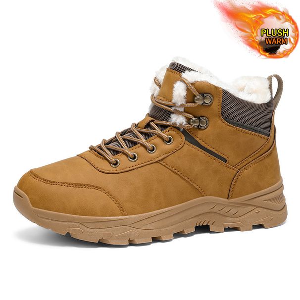 Winterschuhe aus Baumwolle, warme Herren-Schneestiefel, Outdoor-Wander- und Bergsteigerschuhe, kältebeständige Winterstiefel_voghion.com