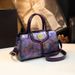 Borsa a mano da donna in vera pelle 2024 con fiori testurizzati, elegante e raffinata, borsa a tracolla monospalla per la mamma_voghion.com