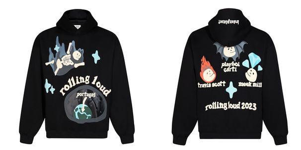 Sweats à capuche pour hommes, vêtements tendance, salopettes tendance, imprimé amusant et peluche, design ample, sweat à capuche avec étiquette tendance_voghion.com