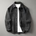 Retro Denim Shirt Men's Autumn Vintage Washed Casual Jacket Spring And Autumn Coat_voghion.com