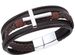 Fashion Jewelry Multi-layer For Men Black Lacquer Cross Leather Bracelet_voghion.com