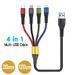 4 Type C IPhone 14 Pro Max 3 USB Charging 2 In 1 Micro Cable For Samsung Xiaomi Huawei & More_voghion.com