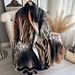 2024 New Zebra Pattern Color blocked Simple Fashion Commuter Travel Warm Cashmere Scarf Shawl Cloak for Women_voghion.com