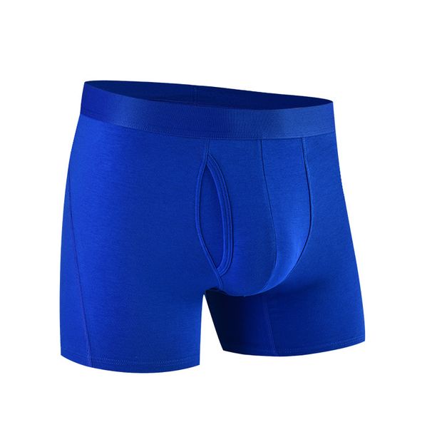 διασυνοριακά ανδρικά αθλητικά εσώρουχα από καθαρό βαμβάκι μεγάλου μεγέθους και μήκους αντιφθοράς στο πλάι που ανοίγει άνετο μπόξερ που αναπνέει_voghion.com