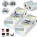 Customizable Thermal Laser Holographic Sticker Labels - Gold/Silver Reflective D30 Labels For Packaging & Branding_voghion.com