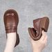 Thick Soft Sole JK Small Leather Loafers High British Style 2024 Spring Versatile Women's Shoes Low Heel Comfortable_voghion.com