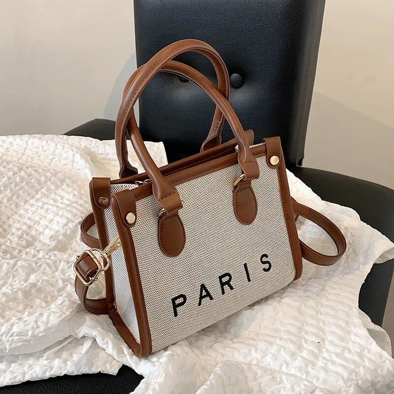 Burminsa Canvas Large Pendolarismo A4 Tote da lavoro Borse per le donne 2023 Trend Luxury Designer Piccole signore Borse a tracolla a tracolla_voghion.com