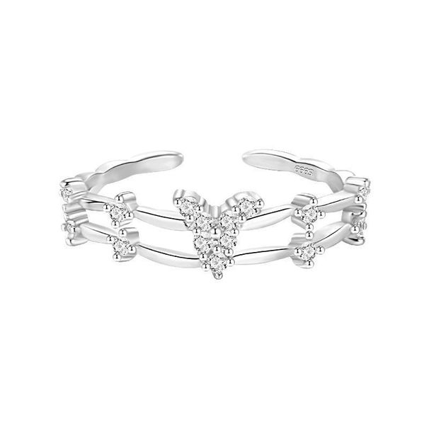 DAISY DREAM999 Pure Silver Double Layer Butterfly Ring For Women, Niche Design, 2025 New Model.._voghion.com