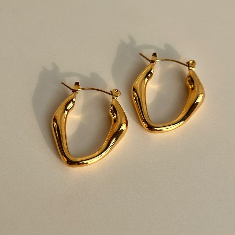 Unisex Fashionable Niche INS Retro Stainless Steel Polished Quality Earrings_voghion.com