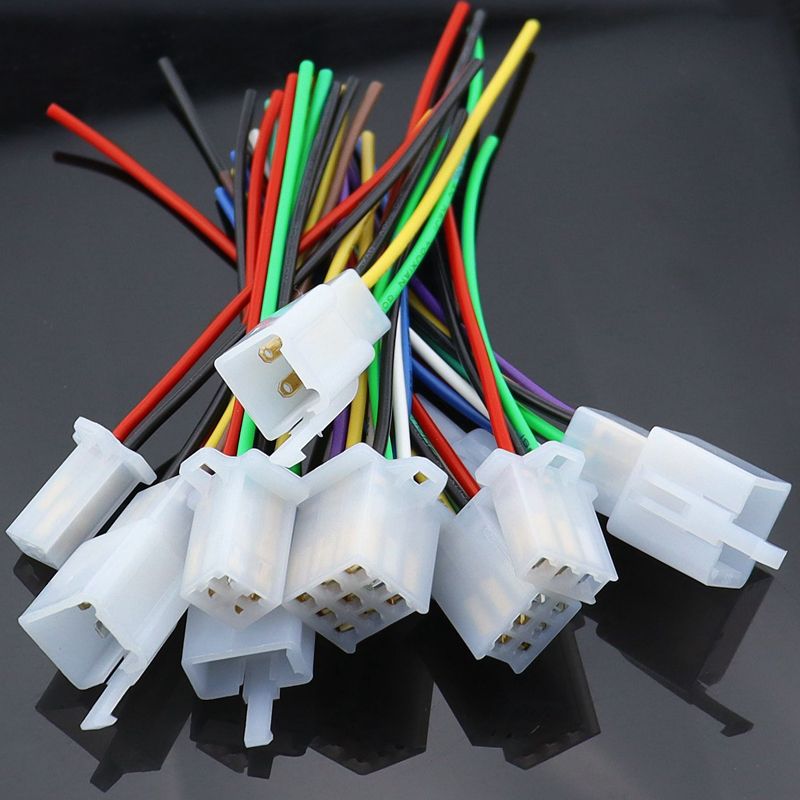 1set 2.8mm 2/3/4/6/9 Pin Automotive Quick Connection Electrical Wire Connector Male Female Cable Terminal Plug Kits_voghion.com