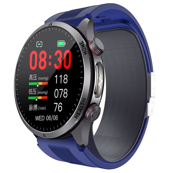 Nouvelle montre connectée S26 transfrontalière, pompe à air, communication Bluetooth, glycémie, lipides sanguins, acide urique, température corporelle, ECG, sommeil, NFC_voghion.com