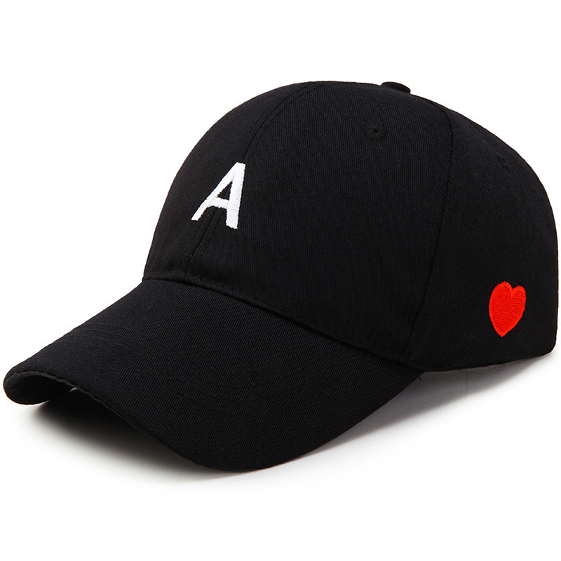 Hatt Koreanskt mode för kvinnor Fritid Trendigt märke Ins Baseballkeps A Letter Love Sommar Solskyddsmössa Hane_voghion.com