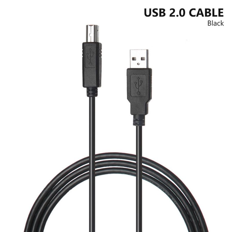1m 1.8m 3m 5m USB 2.0 Print Cable For Canon Pixma MX922 MX522 MX452 Epson XP-310 XP-410 Brother HL 2270DW MFCJ450DW HP Envy 4500_voghion.com