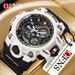Trendy Unisex Digital Analog Watch With LED Backlight, Alarm & 50m Water Resistance – Sporty & Stylish For Students_voghion.com