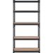 Storage Shelving Unit, 5-Tier Adjustable, 2000 Lbs Capacity, Heavy Duty Garage Shelves Metal Organizer Utility Rack, Black, 30' L X 12' W X 60' H F_voghion.com