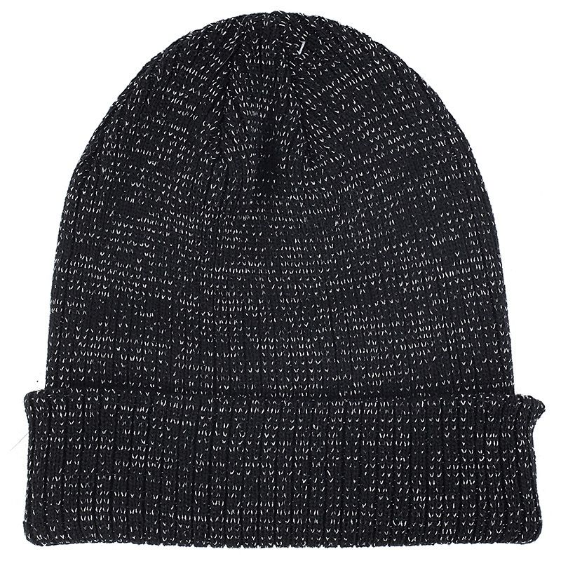 New style children's hoodie with gold and silver thread for warmth, brimless women's winter knitted sweater hat_voghion.com
