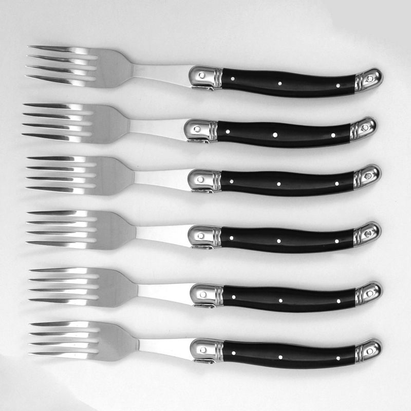 Laguiole Elite 6-Pack Steak Set - Full Tang ABS Handle_voghion.com