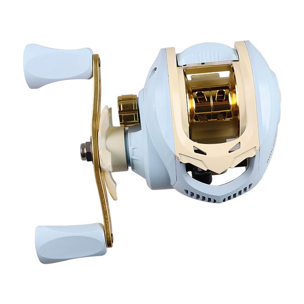 Fishing Tools Macaron Black Lure Fishing Reel Raft Fishing Long Distance Anti Explosion Line Magnetic Brake Fishing Reel Water Drop Reel Full Metal_voghion.com