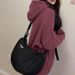 Casual Dumpling Bag Sportsstil Crossbody-taske Dame Stor Kanvas-taske Studenterklasse Skuldertaske Pendlertaske Trendy_voghion.com