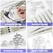 Fine Liner Black Ink Drawing Pens Set - 12 Pack Precision Tip Markers For Sketching, Outlining & Art Projects, Waterproof & Quick-Drying (14cm)_voghion.com