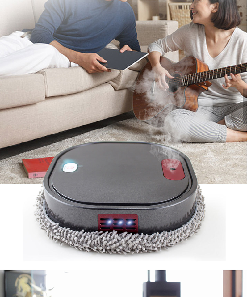 2023 New Rechargeable Smart Mopping Robot Spray Cleaner Dry And Wet 3 In 1 Sweep And Mop Robot Vacuum Cleaner Home Mopping Robot_voghion.com