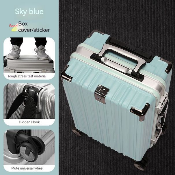 Gepäck große Kapazität große Passwortbox Universalrad 26 Reisebox neue 24 Aluminiumrahmen Trolleybox weiblich_voghion.com