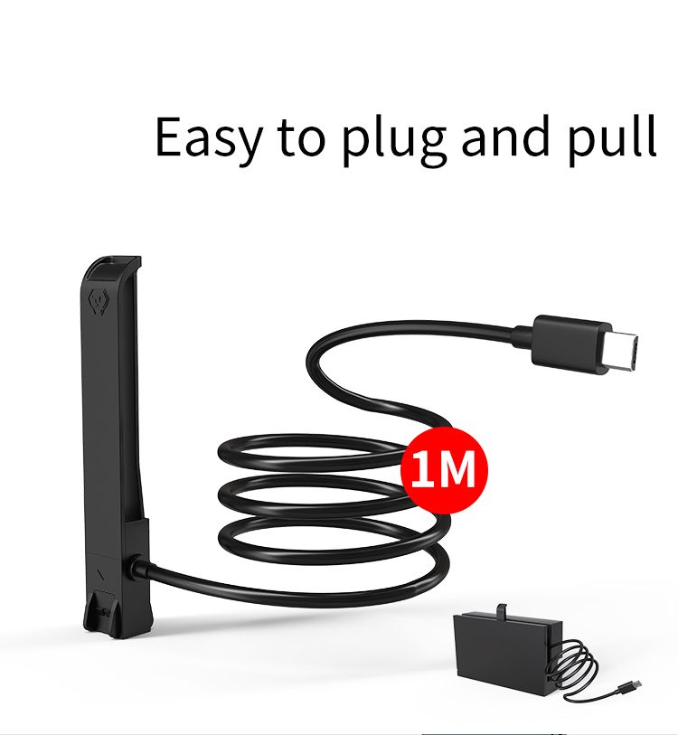 Für Nintendo Switch Base USB-C-Extender-Kabel TV-Video-Base-Verlängerungskabel NS-Datenübertragung V4-Ladekabel verlängern_voghion.com