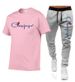 Männer Casual Trainingsanzug Summer Männer Sets Zwee-Deeleg Set 100% Kotteng T-Shirt Mark Trainingskleedung Männer Sweatshirt Sport_voghion.com