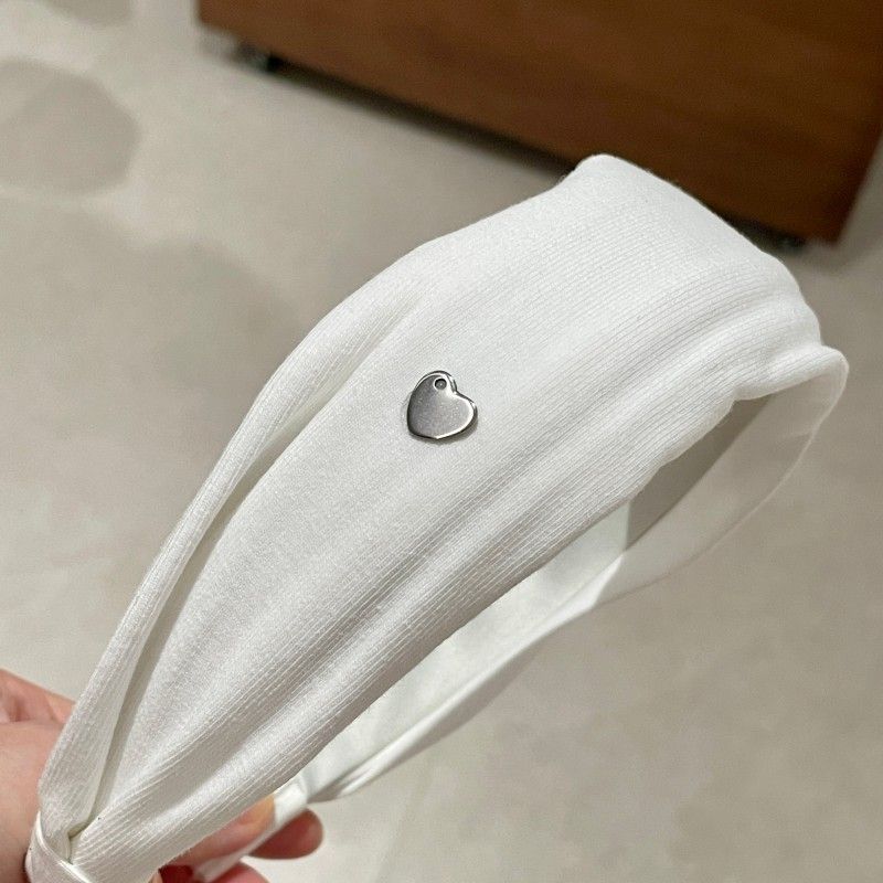 Dames 2025 herfst/winter nieuwe Silver Label hartvormige roze mode hoofdband_voghion.com