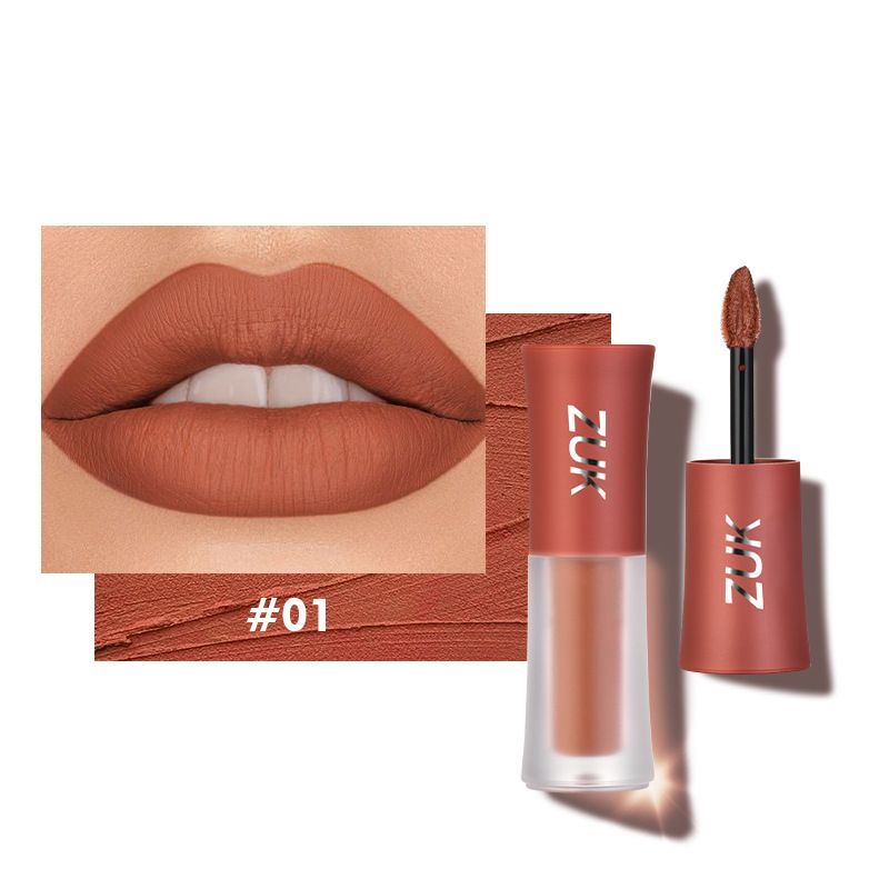 Matte Velvet Lip Glaze – Langanhaltender, farbintensiver Lippenstift, der nicht verblasst und abfärbt, für weißere und strahlendere Lippen_voghion.com
