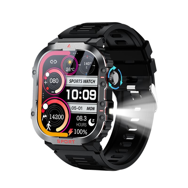 G45 Smartwatch Led Watch Barrel Compass Health Monitoring Ip68 Waterproof Sports Smartwatch_voghion.com