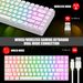 Teclado inalámbrico de 84 teclas con carga luminosa para juegos, teclado con cable tipo C para computadoras de escritorio y portátiles._voghion.com