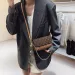 Designer Shoulder Crossbody Luxury Purse With 2 Strap Chain 2025 Metal Texture Handbag Armpit Bag Temperament Fion_voghion.com
