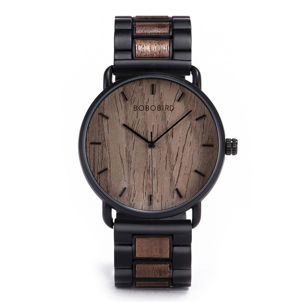 BOBO BIRD Casual Simple Wooden Watch Men's Fully Automatic Mechanical Watch Steel And Wood Watch Factory Watch_voghion.com