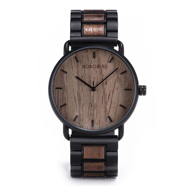 BOBO BIRD Casual Simple Wooden Watch Men's Fully Automatic Mechanical Watch Steel And Wood Watch Factory Watch_voghion.com
