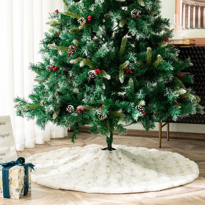 Hot Selling Plush Christmas Home Decoration High-Quality Light Luxury Decorative Tree Skirt_voghion.com