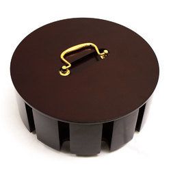 300 Ct Wooden Carousel Case with Lid_voghion.com