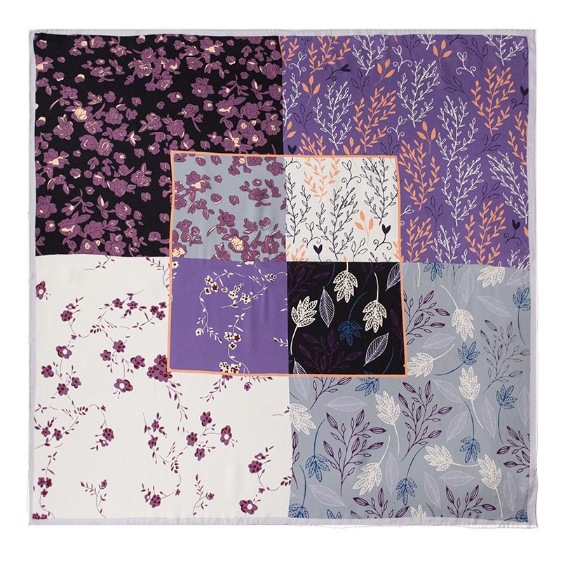 100% seta di gelso scatola regalo 2024 sciarpa sottile stampata con fiori di pianta di fascia alta per ragazza_voghion.com
