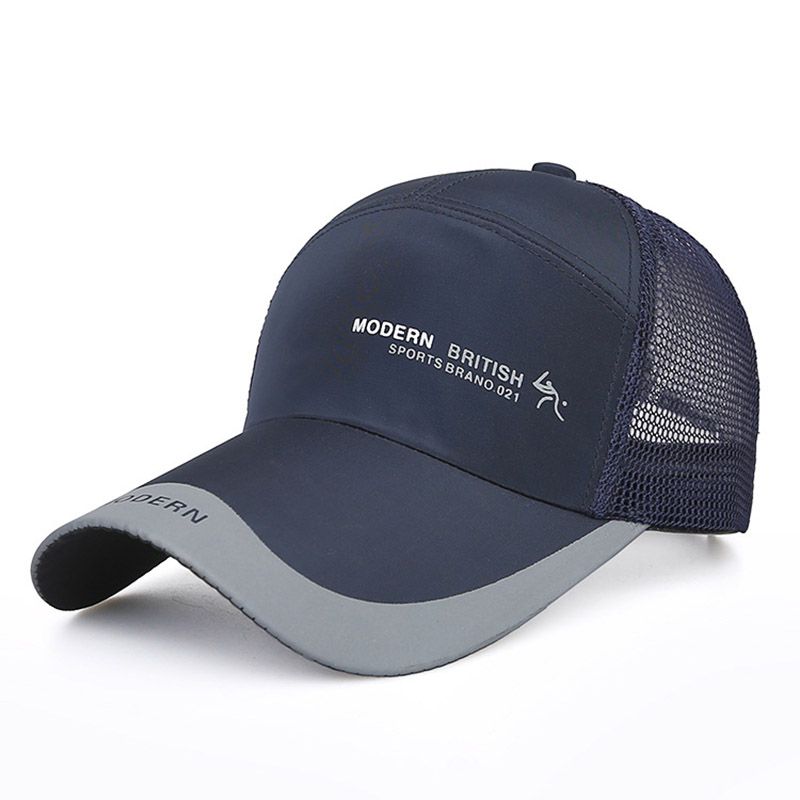 Ao ar livre borda longa homens pesca correndo viseira de sol malha respirável boné de beisebol de secagem rápida para homem masculino verão snapback chapéus_voghion.com