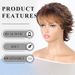 Synthetic Clip-in Wigs New Wig Brown Side Parted Short Straight Hair Reverse Curling Synthetic Fiber Headpiece_voghion.com