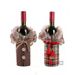 Table decoration, bottle Christmas plush red wine cover, new style_voghion.com