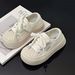 2024 Scarpe casual con testa a conchiglia alla moda in edizione coreana bianca per bambini nuovi della primavera 2024 per ragazzi e ragazze_voghion.com