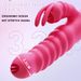 Rabbit Dildo Vibrator Double Tongue Cunnilingus Clit Stimulator Telescopic Rotating Heating G Spot Sex_voghion.com
