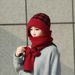 Winter Outdoor Cold-Proof New Knitted Scarf Thickened One-Piece Warm Women's Popular Fleece-Lined Cycling Snow Hat_voghion.com