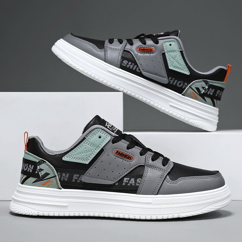 2024 neue männliche erwachsene student mode trend freizeit sport bord kleine weiße männer trendige schuhe_voghion.com