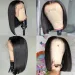 Brazilian Short Bob Human Hair Wig Virgin Vietnam Bone Straight Raw Wig Lace Front Wigs for Women_voghion.com