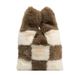 Borsa a secchiello in morbida peluche a scacchi con chiusura magnetica, borsa a mano elegante e versatile, borsa a tracolla alla moda per outfit quotidiani_voghion.com