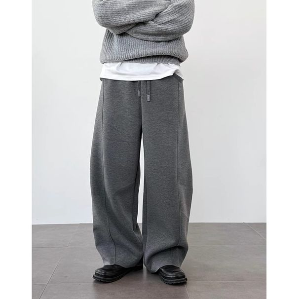Retro Style Men's Casual Pants - Loose Fit Drop Crotch Joggers With Vintage Cargo Design For Spring & Autumn_voghion.com