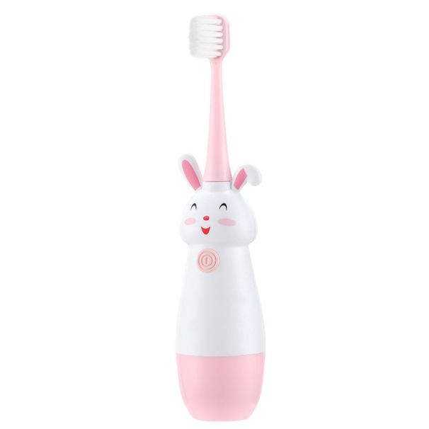 Rabbit-shaped Sonic Kids Toothbrush With Soft IPX5 Bristles_voghion.com