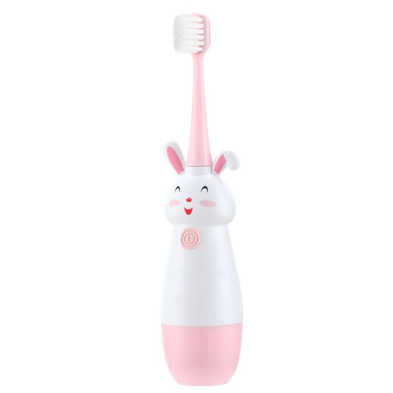 Soft Bristles Sonic Electric Toothbrush IPX5 Rabbit Shape Funny Kids Toothbrush Oral Care_voghion.com